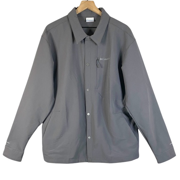 Columbia Other - Columbia Men’s Black Mesa Fleece Lined Shirt Jacket  in Gray Size Large